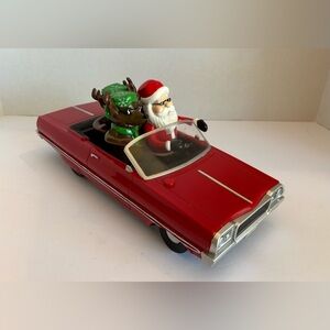 Gemmy Industries "Lowrider" Animated Santa & Reindeer Vintage 64 Chevy Impala